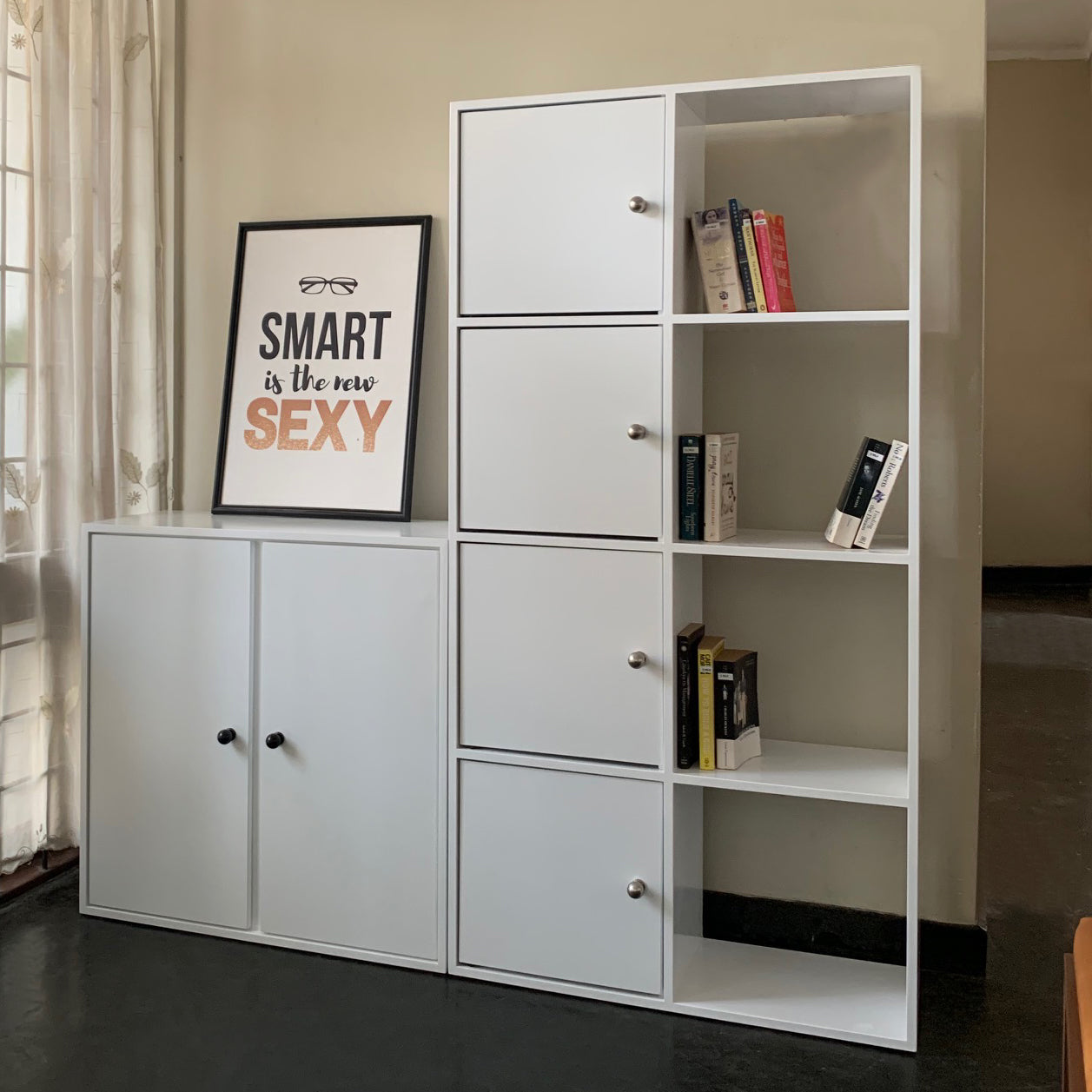 Hex Book Rack - Vertical