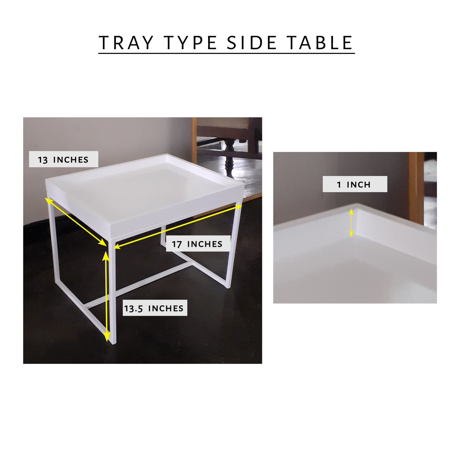 Tray Type Side Table