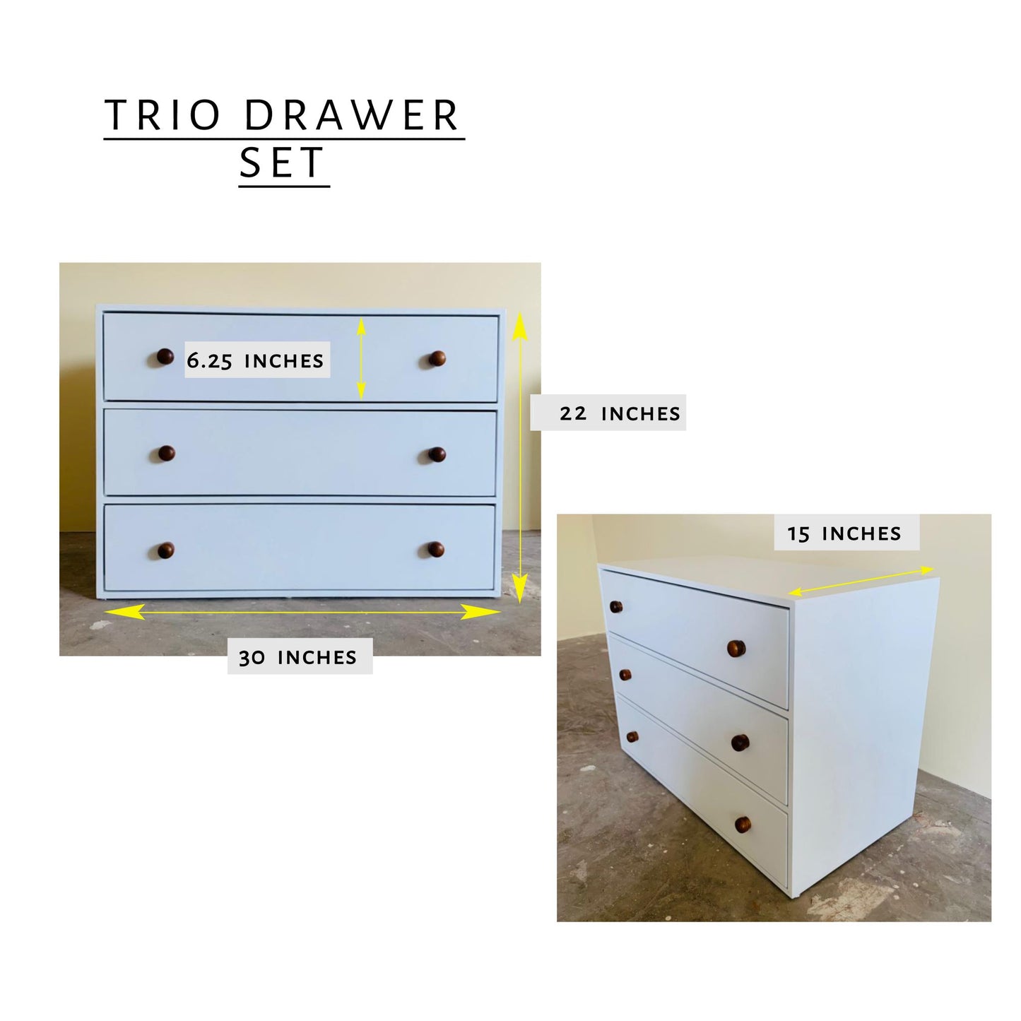 Trio Drawer Set